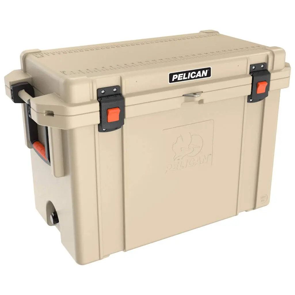 Pelican 95QT Elite Cooler, Large Rugged Hard-Sided Camping Gear with 10+ Day Ice Retention, Bear-Resistant with Secure Latches, Functional, Portable Outdoor Coolers & Cool Bags