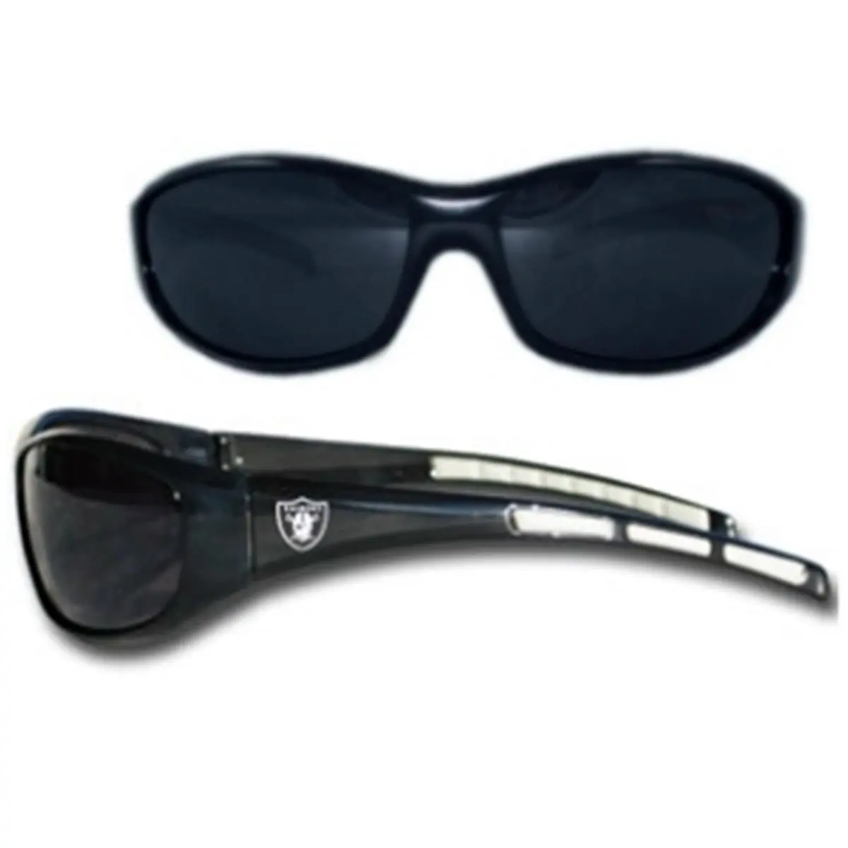 212 MAIN Oakland Raiders Wrap Protective Sunglasses - Plastic Frame, UV Blocking, Team Logos, Sports Collectibles Accessory, Driving Use