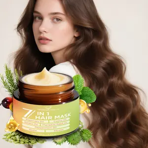 7-In-1 Hair Mask, Moisturizing & Nourishing, Contains Mint & Rosemary, Reduces Frizz, Improves Dryness, Perfect Gift for Friends