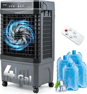 COSTWAY Portable 3-in-1 Cooling Fan & Humidifier, Evaporative Air Cooler, Multiple Speed & Mode Options, Timer & Remote Control Models Available, Ice Pack Compatible, Oscillating or 360° Airflow Variants, For Home, Office, or Outdoor Use