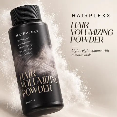 HAIRPLEXX Volumizing Texturizing Hair Powder - Matte Finish, Oil Control, Lightweight Feel, Thinning Hair Solution, Texturizing Volumizing Product, Full Volume Daily Haircare for Men & Women, Hair Powder For Thinning Hair