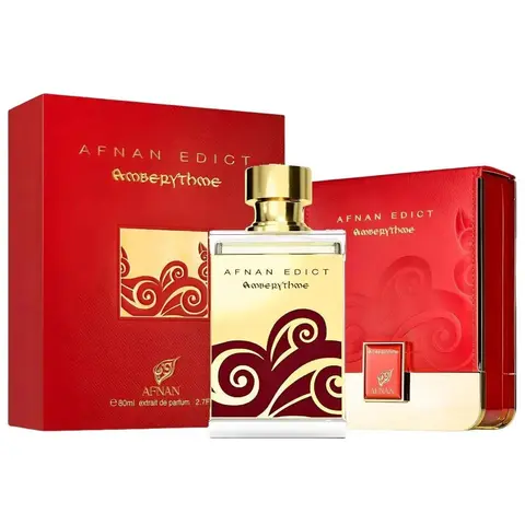 Afnan Edict Amberythme for Unisex Extrait de Parfum Spray, 2.7 Ounce
