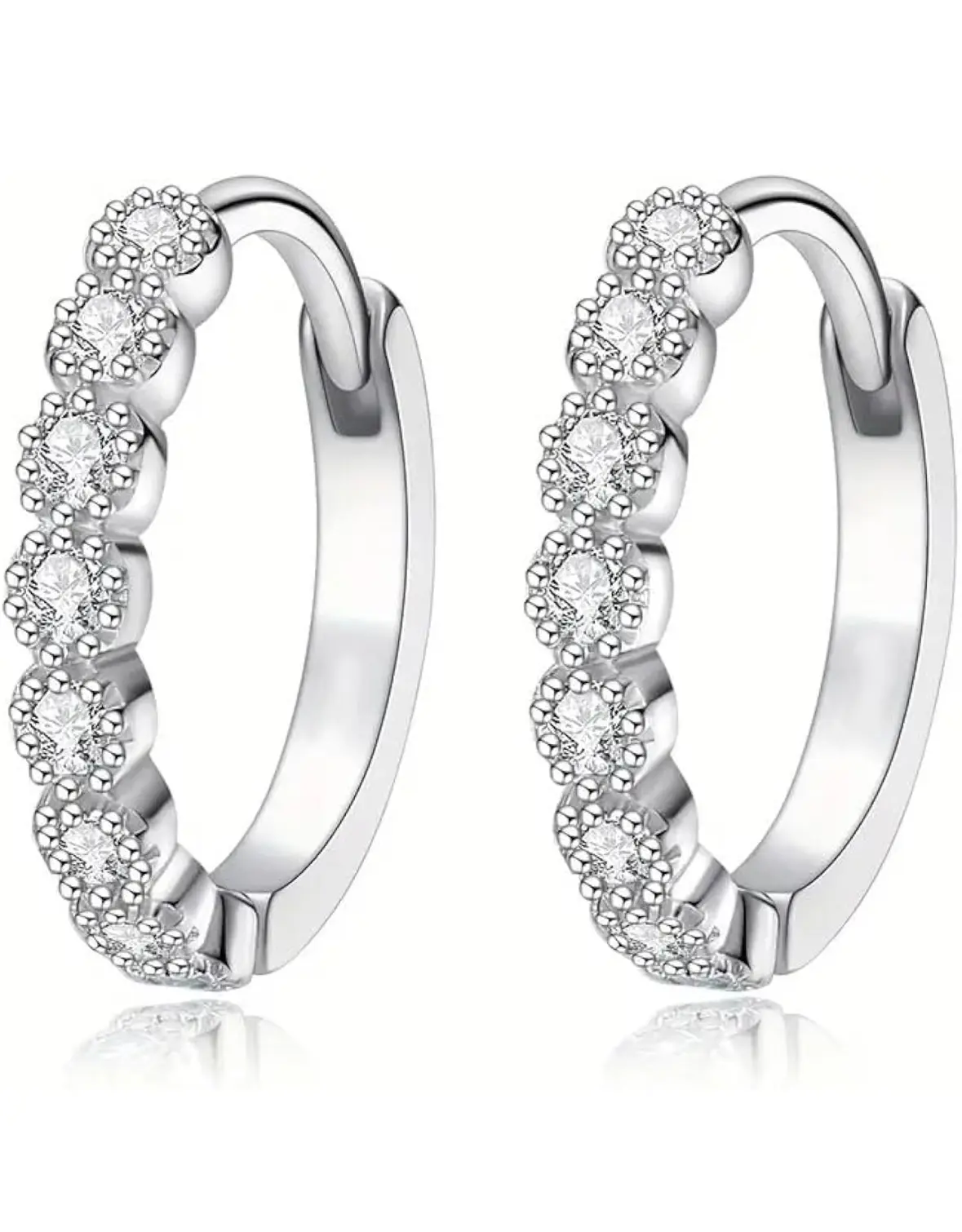 925 sterling silver delicate earrings, sparkling, elegant and luxurious style, suitable for women's dates, weddings, and Christmas gifts