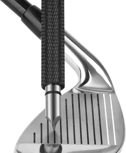 Golf Club Groove Sharpener Re-Grooving Tool & Cleaner for Wedges Irons U V-Grooves High Grade Steel Optimal Backspin