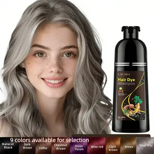 3 in 1 Hair Color Shampoo 500ML, Achieve Uniform Fashion Color, Natural Plant Extract, Instant Coverage, Long-Lasting Shine