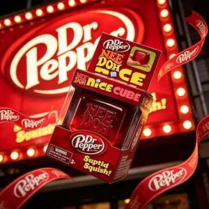 Needoh Ice Cube Water Drop Squeeze Toy in Blue Pink Purple Soft Squishy Fidget Ball Sensory Stress Relief Relaxing Anxiety Reducing Hand Toy for All Ages