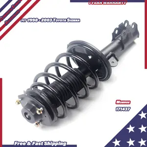 Front Right Complete Struts w/Coil Spring Assembly For 1998 - 2003 Toyota Sienna