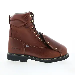 Iron Age Groundbreaker 8" EH Steel Toe MetGuard Mens Brown Wide Work Boots