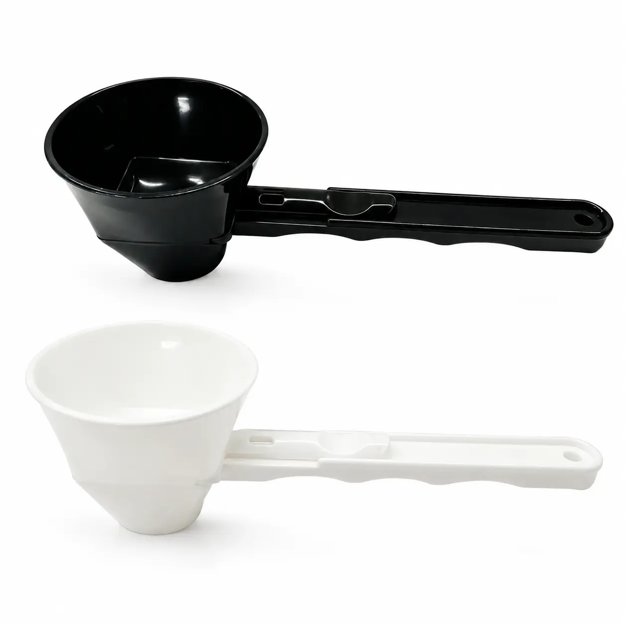 [Buy 1 Get 1 Free] Protein Powder Sliding Spoon,High Quality Funnel for Pre Workout Creatine Powder Formula,Coffee Milk Smoothie Chocolate Powder Kitchen Utensils BPA Free Plastic