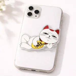 Funny Grump Turbo Granny Cat Acrylic Magsafe Phone Grip Holder, Aesthetic Japan Anime Dandadan Magnetic Phone Mount, Durable Popsocket Accessories