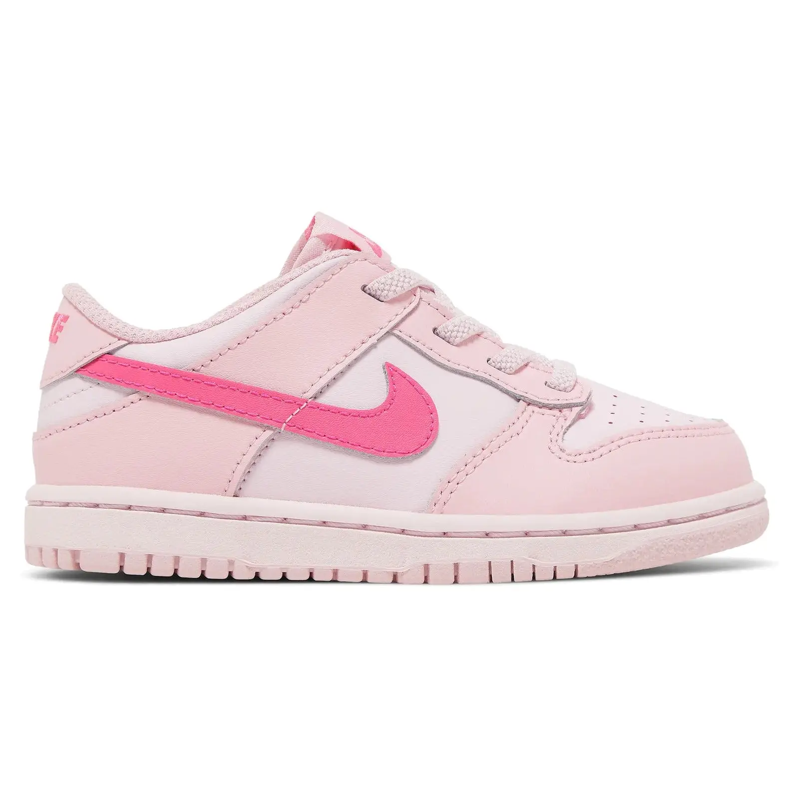 Nike Dunk Low Top Triple Pink Toddler Casual Shoes - Authentic, Brand New DH9761-6001, US Toddler Sizes, Comfortable, Stylish, Trendy Shoes, Low Top Shoes