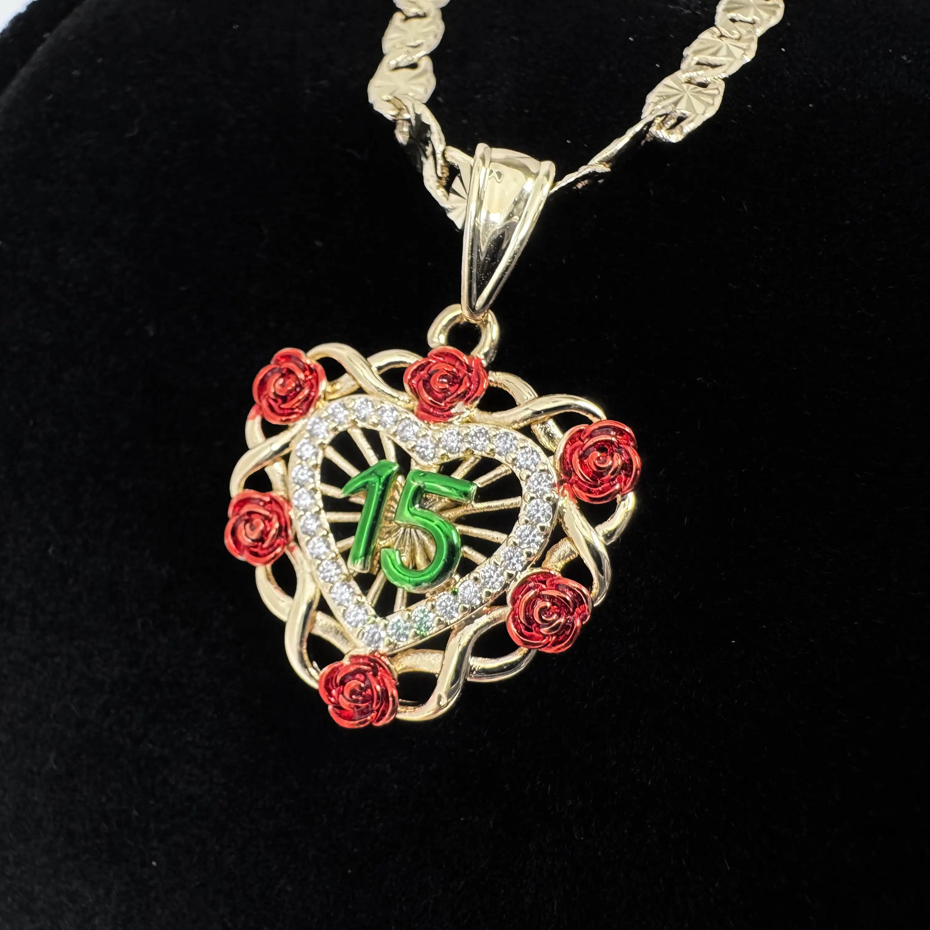 Heart 15 Ano Heart Necklace Querencia Necklace