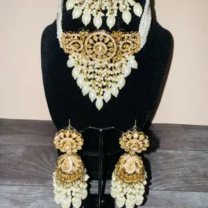 Choker Necklace Set with Jhumki Earrings & Tikka