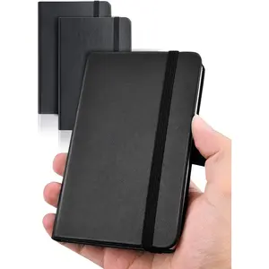 Pocket Notebook, Small Notebook, 2-Pack Total 320 Pages,3.7" x 5.7" Pocket Notebook (2 Pack, Black1)