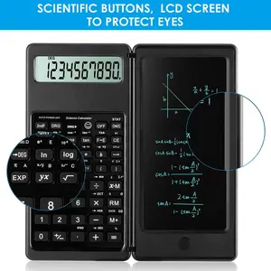 Scientific Calculators for Students, 10-Digit Large Screen，Math Calculator with Notepad for Middle High School& College