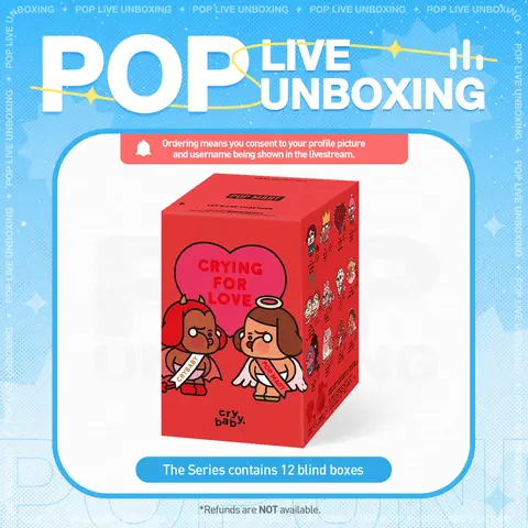 [POP NOW]CRYBABY Crying For Love Series Figures, Blind Box POP MART
