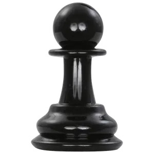 MegaChess 4 Inch Dark Plastic Pawn Giant Chess Piece
