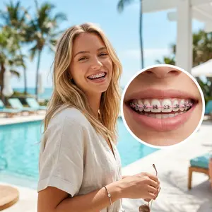 Fashion Braces Colorful Temporary Tooth Decoration