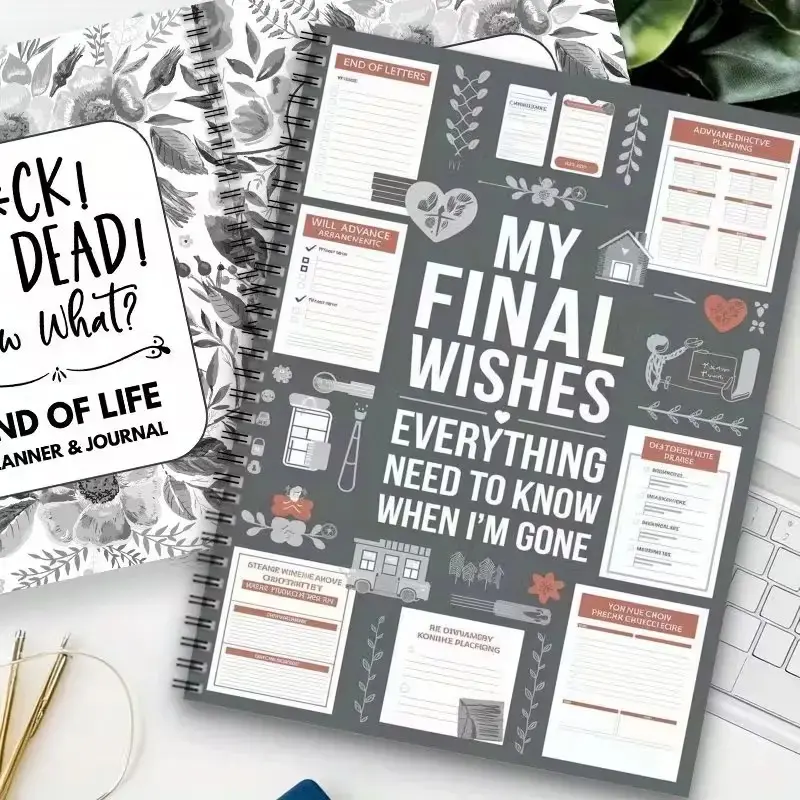 My Life Plan Notebook Set, Life Planner Journal, Self Improvement Journal, A5 Size, Final Wishes Journal, Emotional Healing Guide, Memory Review Book, Gratitude Handbook, Lifetime Planning Diary