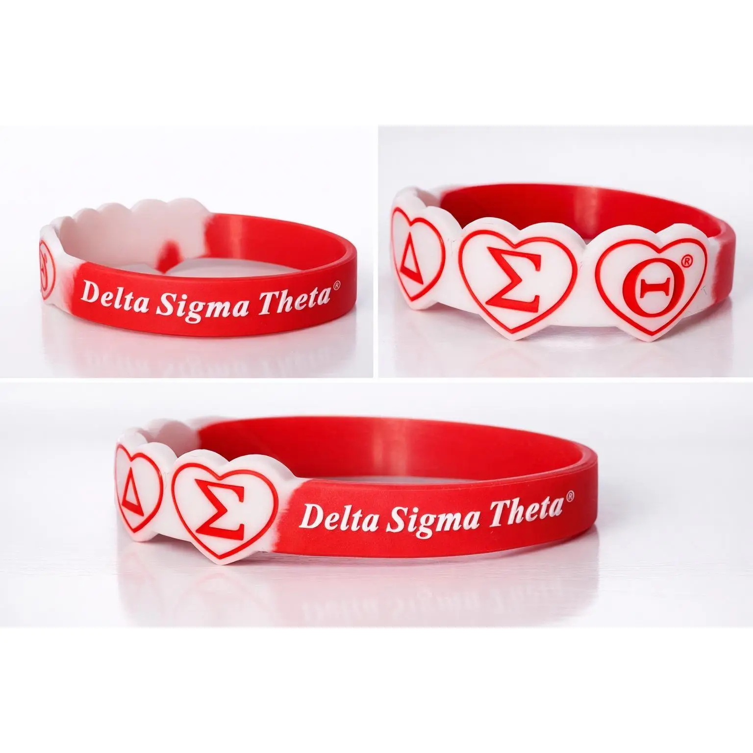 Delta Sigma Theta Color Silicone Bracelet
