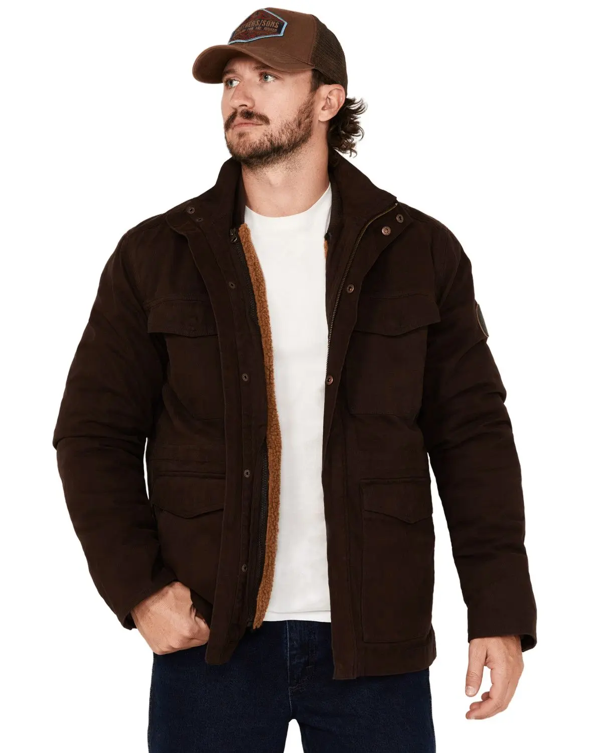 Brothers And Sons Men's Men'S Hashem 3 In 1 Sherpa Lined Jacket - Basfa24o44-Dkbn