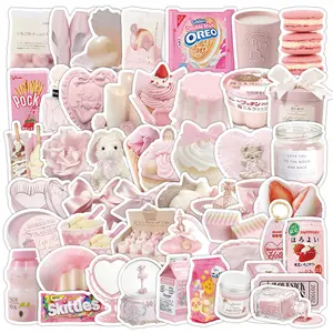 50pcs Pink Graffiti Series Stickers, Suitable for Faith-based Designs Such As Scrapbooks, Diaries, Laptops, Water Bottles, Cars, Etc., As Gifts with Positive Information, Car Decal