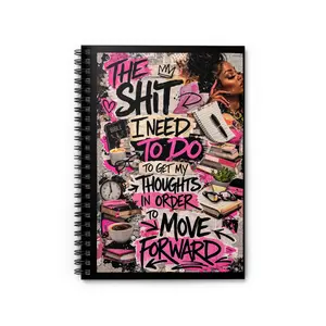The Shit I Need To Do To Get My Thoughts In Order Spiral Notebook | Ruled