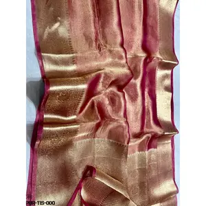 Handwoven Pure Tissue Resham Zari Saree with Silkmark