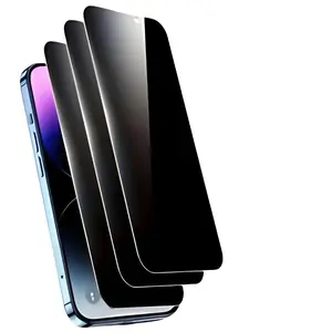 3-pack Anti-peep Tempered Glass Screen Protector for iPhone 11 Pro Max, iPhone 11 Privacy Protection Screen Film for iPhone 11 Pro