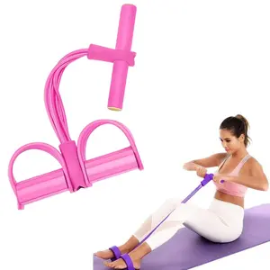 Multifunction Tension Rope, 4/6-Tube Elastic Yoga Pedal Puller Resistance Band,  Elastic Pull Rope Fitness, Full-Body Workout at Home Gym, Exercise Sit-up, Yoga, Abdominal Training