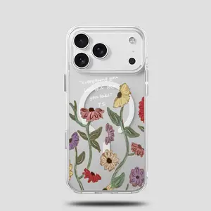 Flowers Eras Tour iPhone 17/16/15/14/13/12 Pro Max Magnetic Phone Case. Durable and sturdy, featuring the theme of the world tour album. Made of beautiful polycarbonate TPU material, providing comprehensive protection.