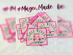 Golf Wives Pink Embroidered Patch