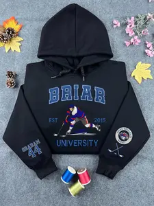 Hockey Briar University Embroidered Sweatshirt, Briar U Embroidered Hoodie, Off Campus Series Bookish Shirt, Hockey Romance Fans Sweatshirt