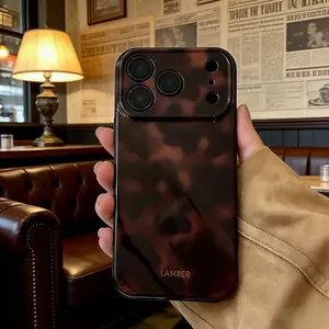Amber Phone Case Casing for Apple iPhone 17 Pro Max, iPhone 16 Pro Max, iPhone 15 Pro Max, Fashionable Women's Case, Simple Design