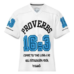 PROVERBS 16:3 Fashion White Jersey Commit to the Lord & He Will Establish Your Plans