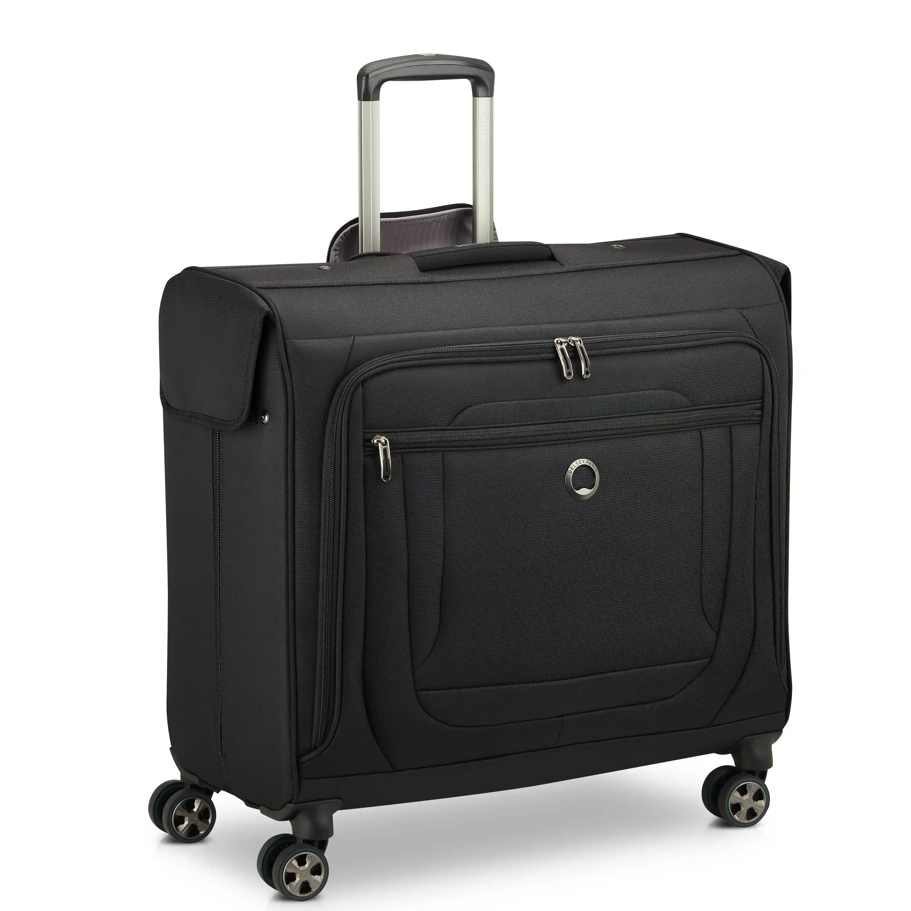 DELSEY Helium DLX Rolling Garment Bag, Wrinklefree DuraTec Fabric Luggage for 6-8 Outfits with Ergonomic Carry Handle & Spinner Wheels, International Travel