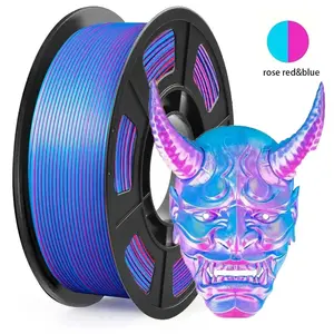 Limited Edition Dual Color Silk Gradient Pla Filament 1.75mm 250g, High-Speed Printing Material for Spring Festival Decorations