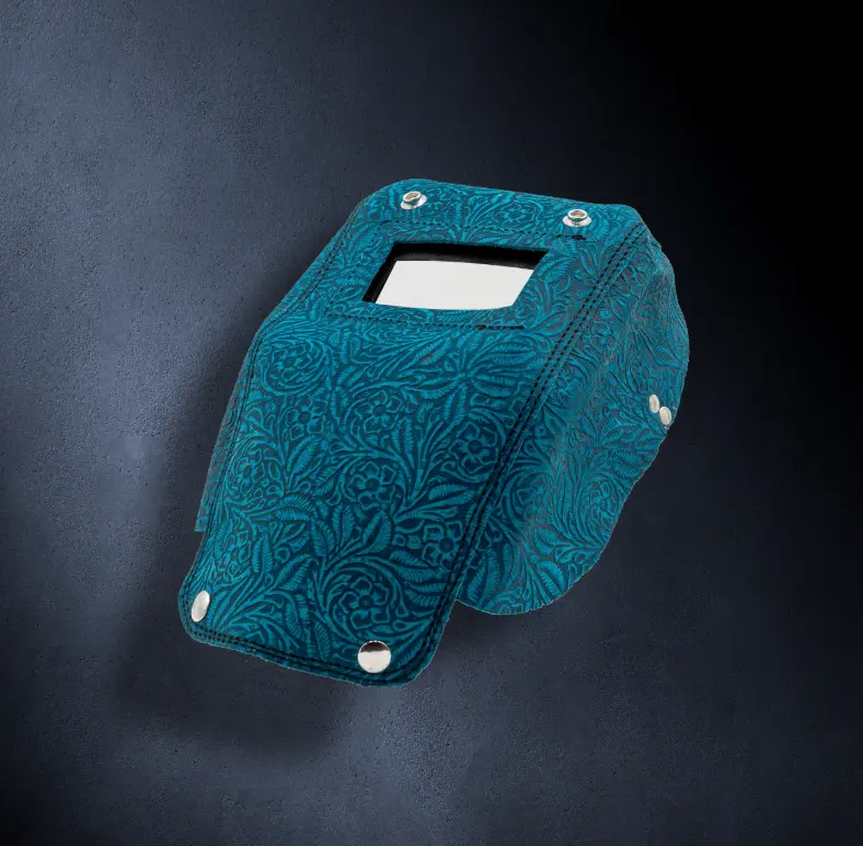 Outlaw Leather - Pocket Mask -Turquiose Floral