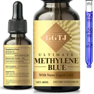 Ultimate Methylene Blue Liquid Drops – with Nano Liquid Gold – Supports Mental Clarity & Focus – 10mg per Serving – 60ml (2 fl oz) – Dietary Supplement – Doctor Recommended, Lab Tested