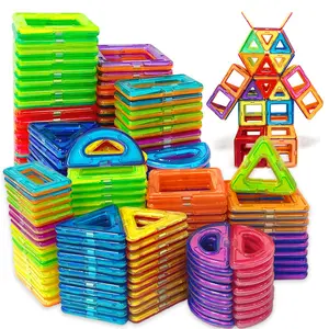 Random Color Building Blocks Toy For Kids, Magnetic Tiles Set, Magnetic Tiles Stacking, 3D Model Building Bricks Toy, Creative Hands-on Ability Training Toy, Best Birthday Gift