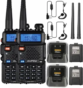 Baofeng UV-5R Dual Band Two Way Radio Transceiver, USB Charging Long Range Supports CHIRP Portable Handheld Walkie Talkie, Wireless Electronic Gadgets, Digital Intercom, Compact, Device, Remote, Durable Handheld Ham Radio Transceiver