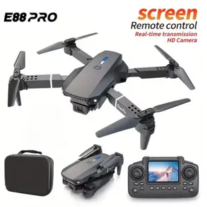 E88 Pro Foldable Drone: Comes with screen remote control, built-in HD dual cameras, one-key takeoff and landing.cool stuff for teen boys Perfect for birthday gifts and Easter gifts.
