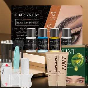 Eyebrow Perming Kit, 1 Set DIY Eyebrow Tinting Kit for Natural Results, Instant Lash and Brow Tint, Large Capacity, Safe and Easy To Use, Makeup, Eyebrow Lamination and Tint Kit