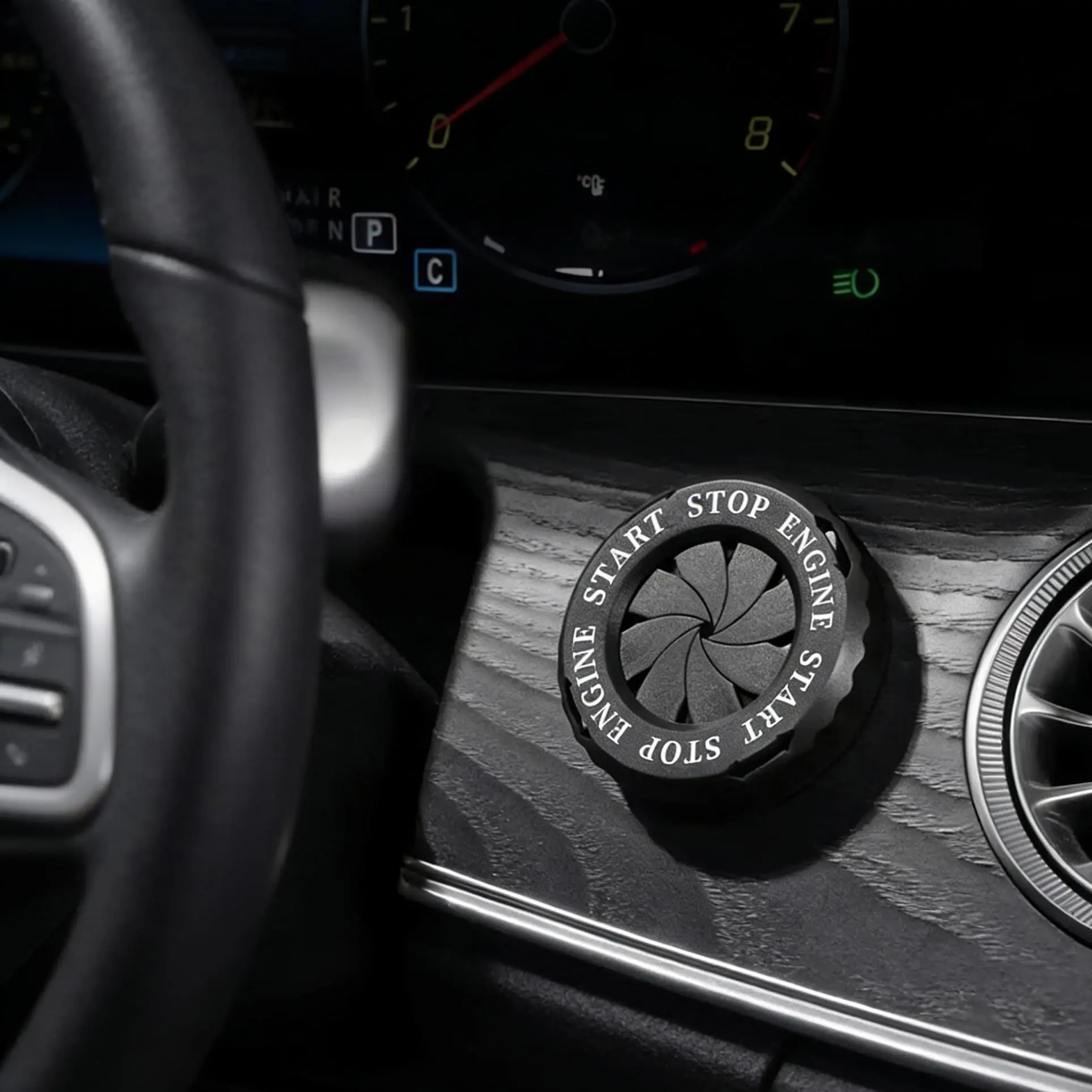 【Summer Survivals】JOYTUTUS 2026 Ignition Device Decor Key Cover Car Interior Sticker for Motorcycle Lock Rotary Push To Start Button Cover Enhance Aesthetics