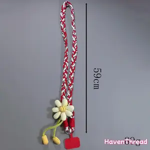 Cute Phone Lanyard Crossbody Strap, Flower Phone Lanyard, Teacher Must Have Lanyard, Universal Phone Crossbody Strap, Perfect for Travel, Running, Shopping