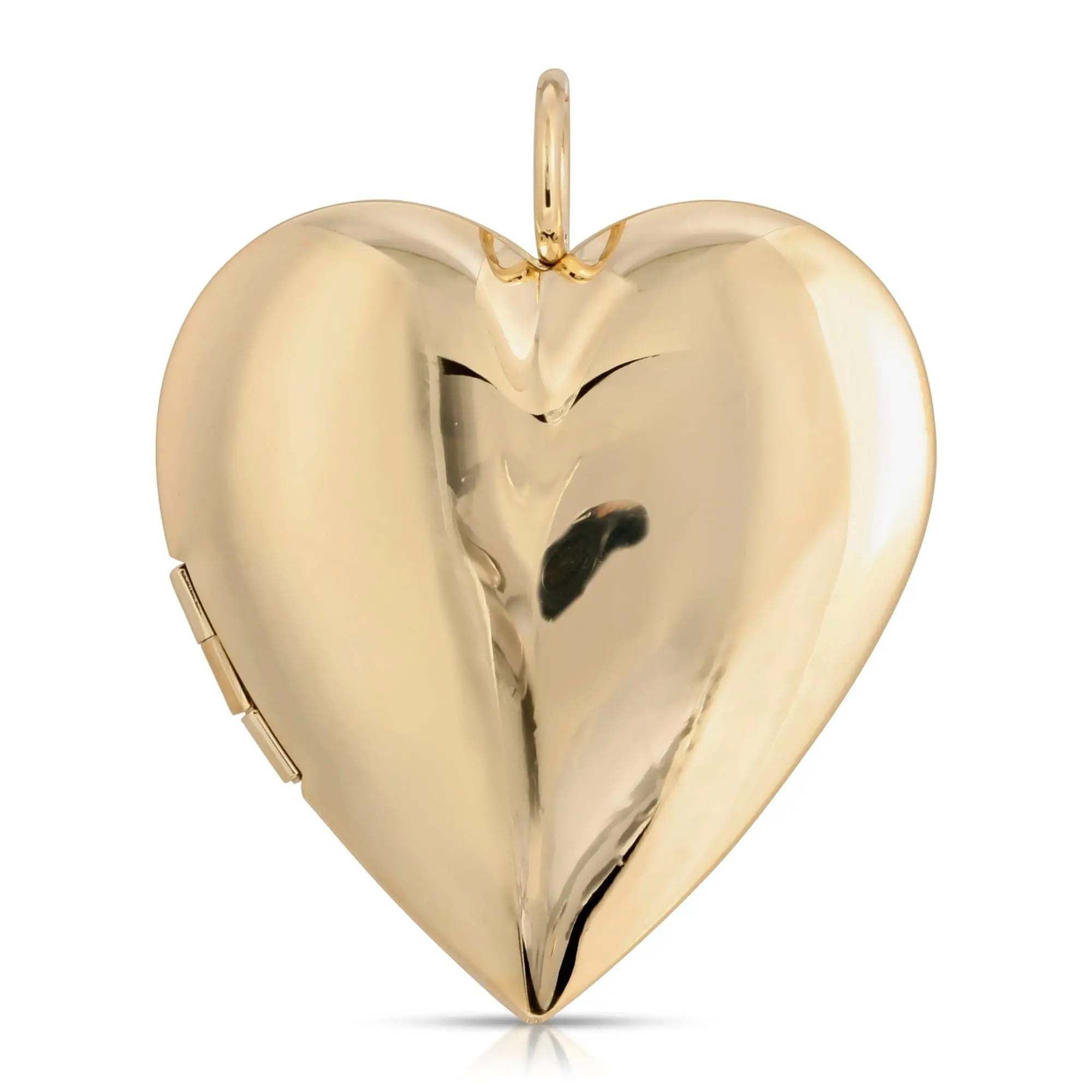 Hamilton Large Locket with Heart Shape, Gold Finish, Elegant Design, Ideal for Gifts and Decorative Use