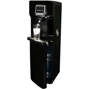 Automatic Water and Ice Dispenser, Self-Making Ice Machine and Water Cooling, Bottom Load Water Jug, 2-IN-1 Desing, Black