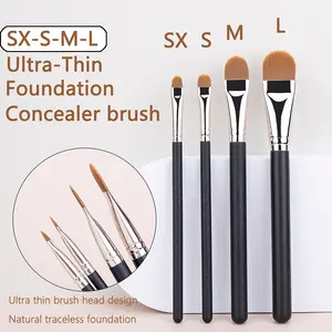 4pcs Ultra-Thin Foundation Concealer Makeup Brush, Blending Brush Foundation, Professional Liquid Foundation Cream Tool, Precision Application for Flawless Finish