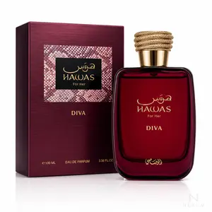 Rasasi Hawas Diva For Her Eau de Parfum, 100ml Long-Lasting Fruity Floral Women's Fragrance