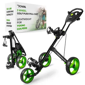 Foldable 3-Wheel Junior Golf Cart Lightweight Aluminum Quick Braking